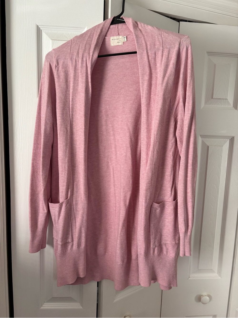 Dreamers Pink Open-Front Women's Cardigan